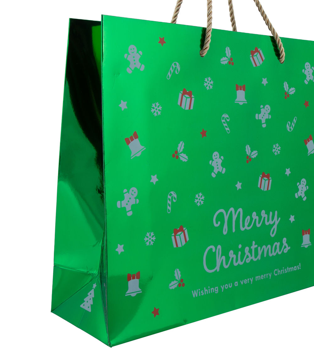 Handle Bag – CF Mix Metallic Horizontal, Green