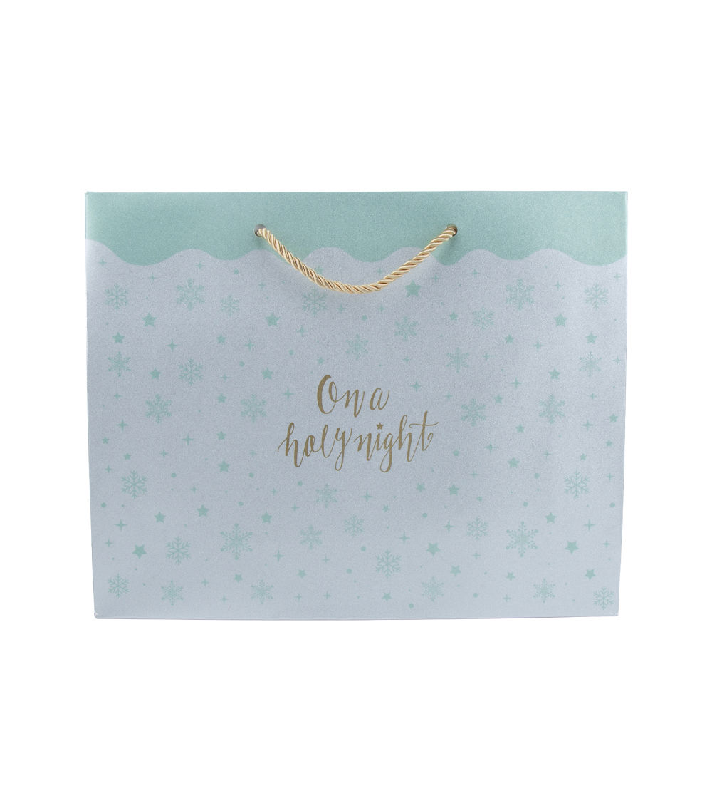 Handle Bag – CF Mix Glitter Horizontal – Green & White