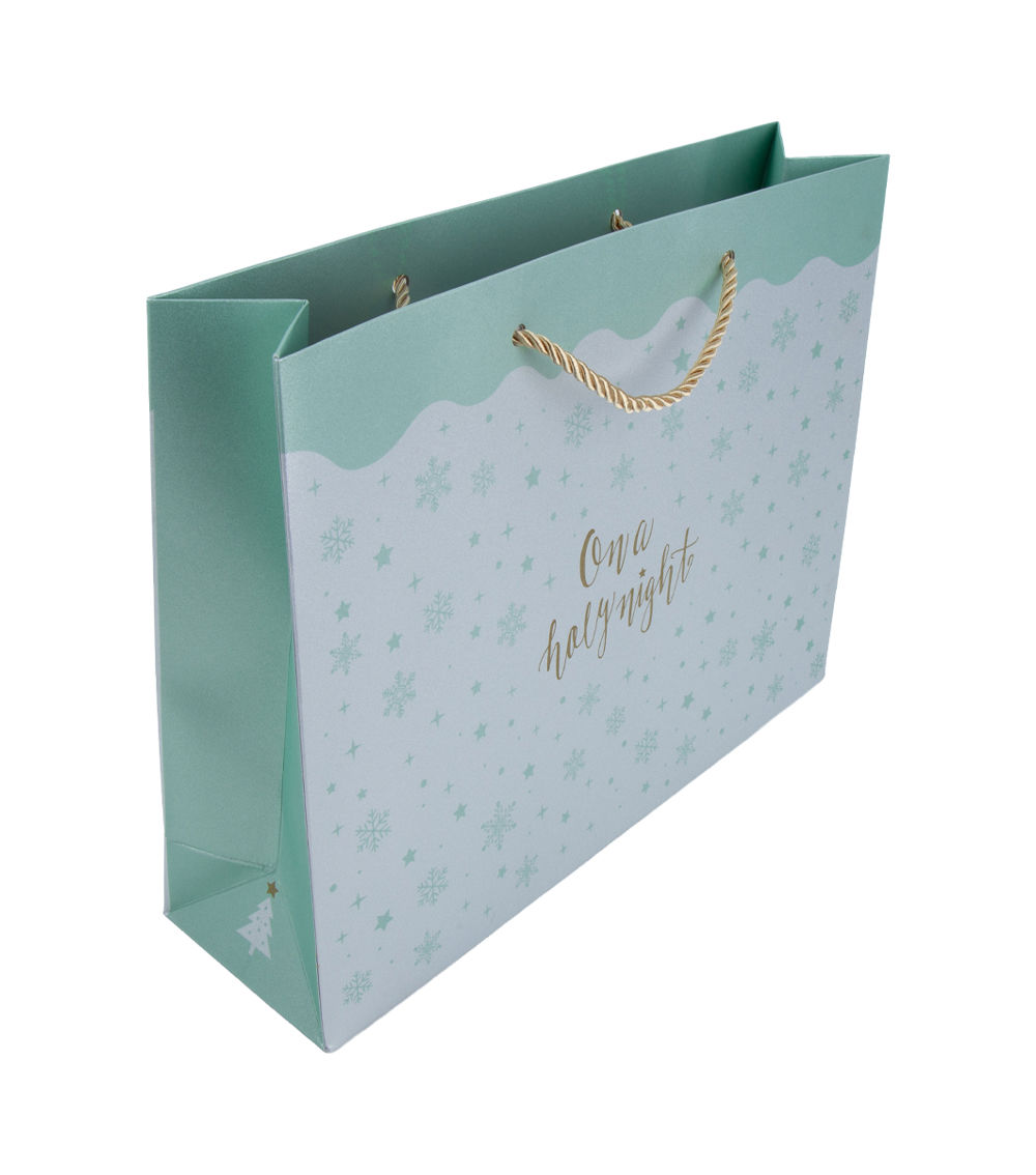 Handle Bag – CF Mix Glitter Horizontal – Green & White