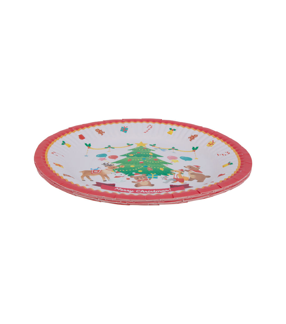 Paper Plates – CF Animal Round, (8 pcs)