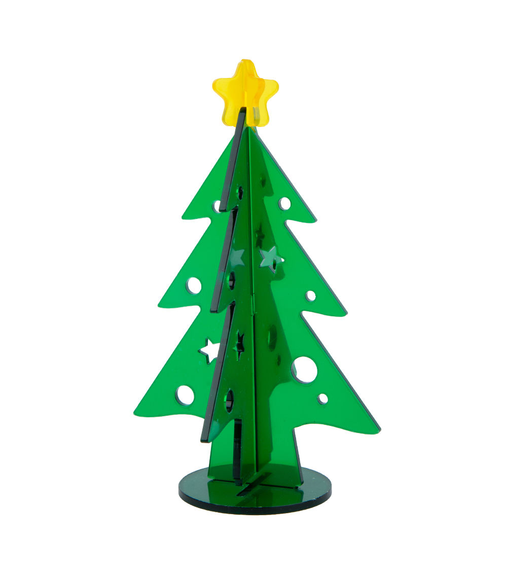 Acrylic Tree – Green, (9x14.8cm)