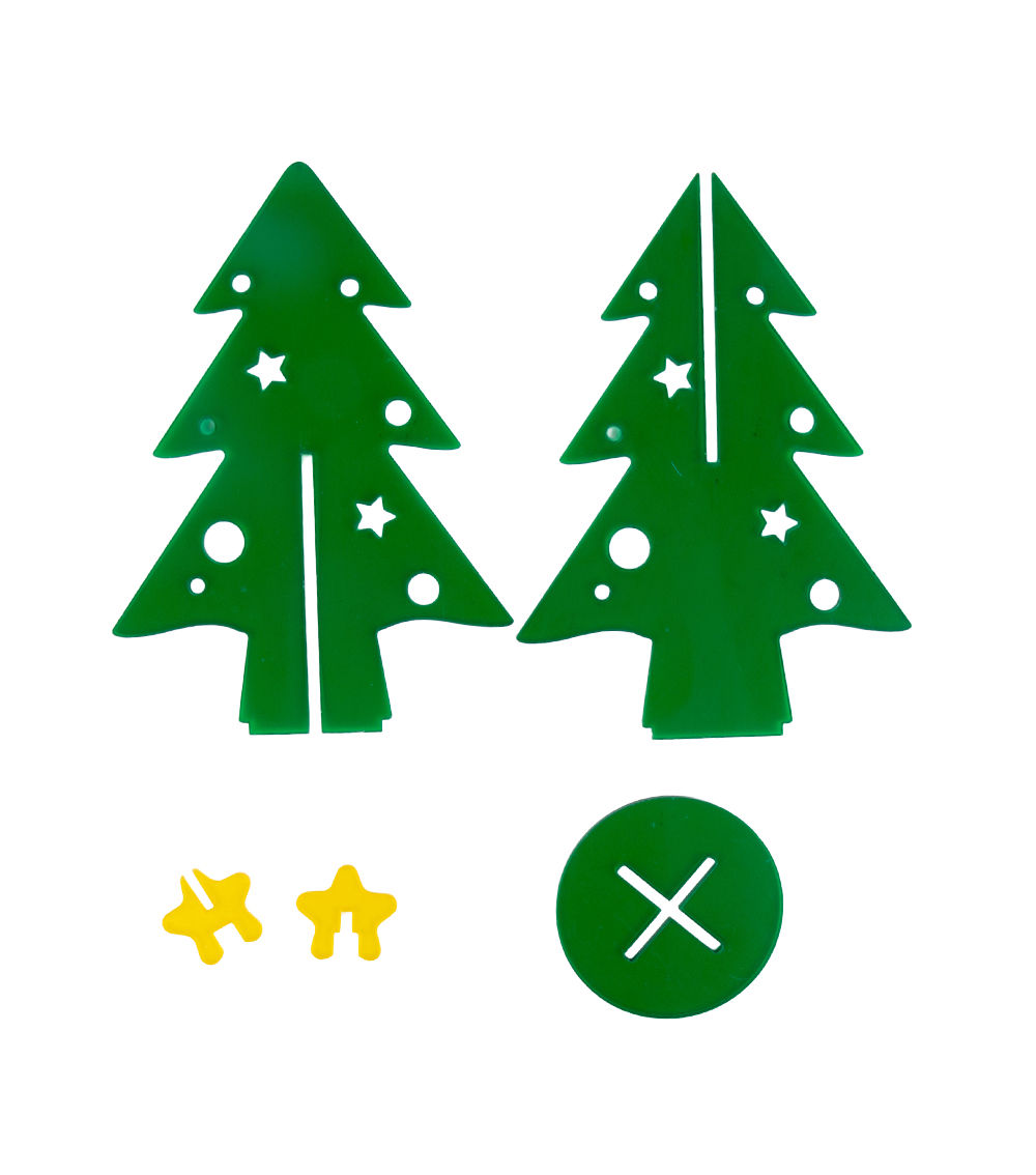 Acrylic Tree – Green, (9x14.8cm)