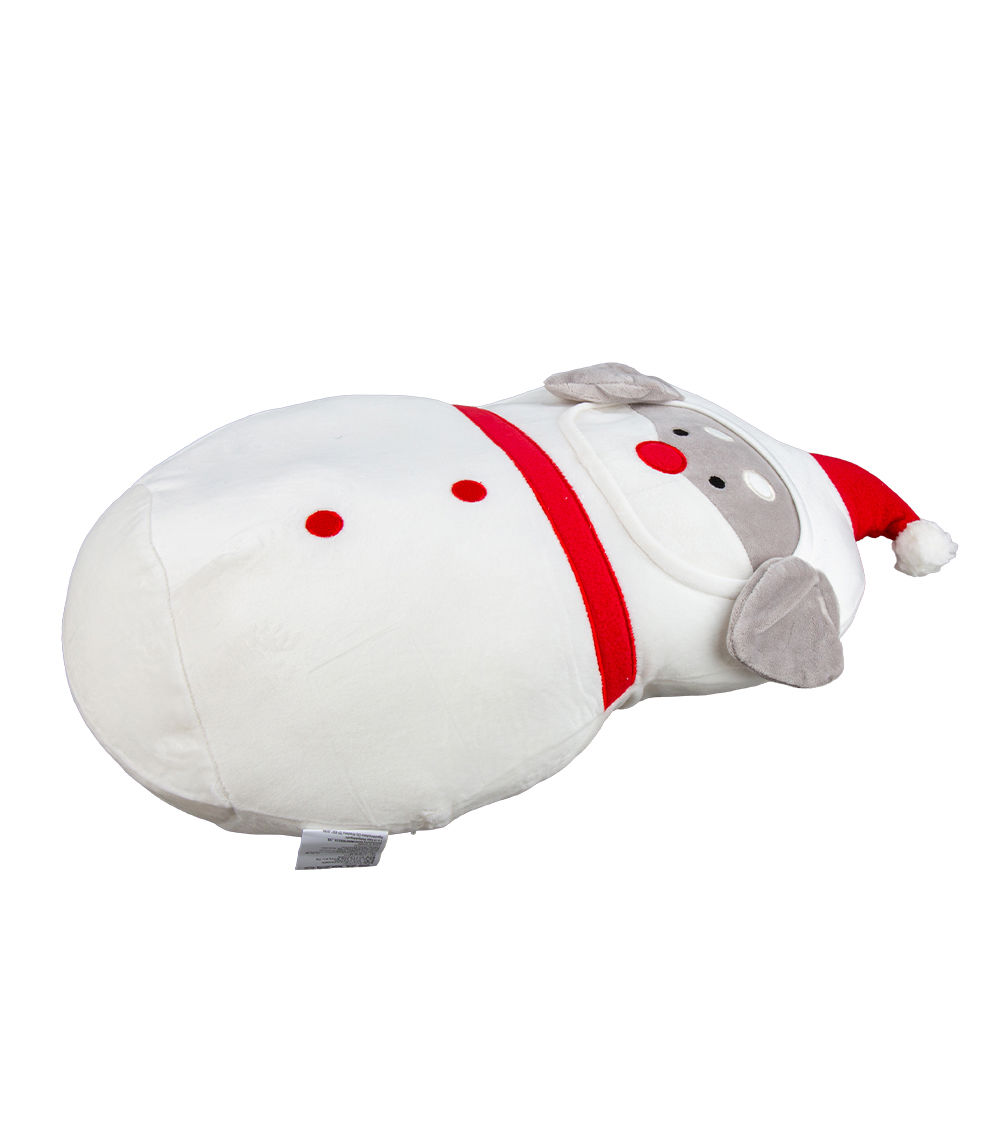 Snowman Cushion - White