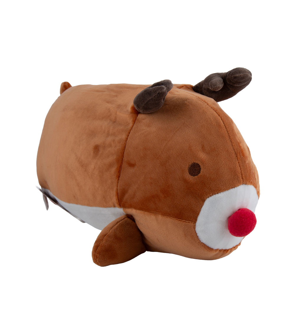 Reclining Reindeer Cushion – Brown