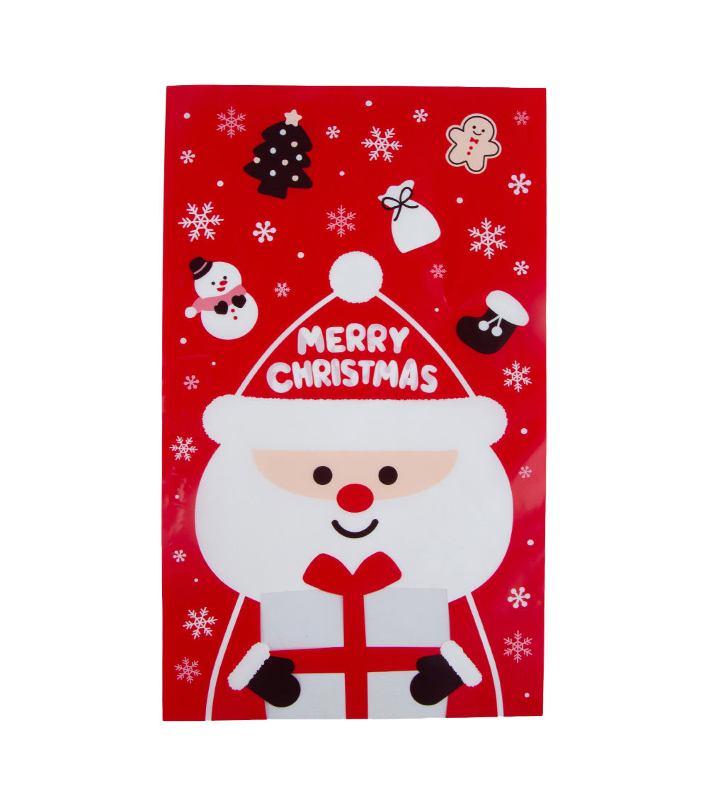 Wrapping Bag – Smiling Santa, (7 pcs)