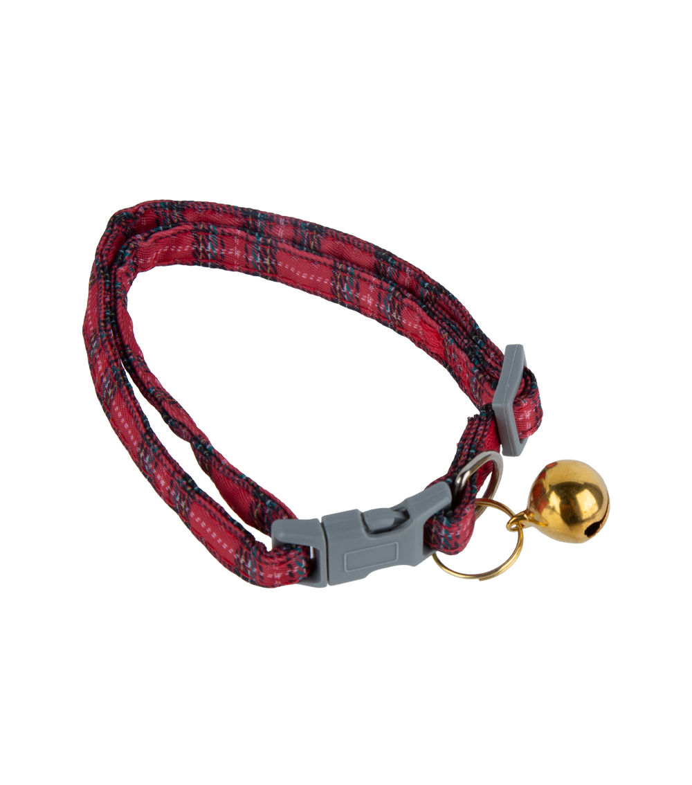 Pet Collar – Christmas Checkered, (Assorted, 1 pc)