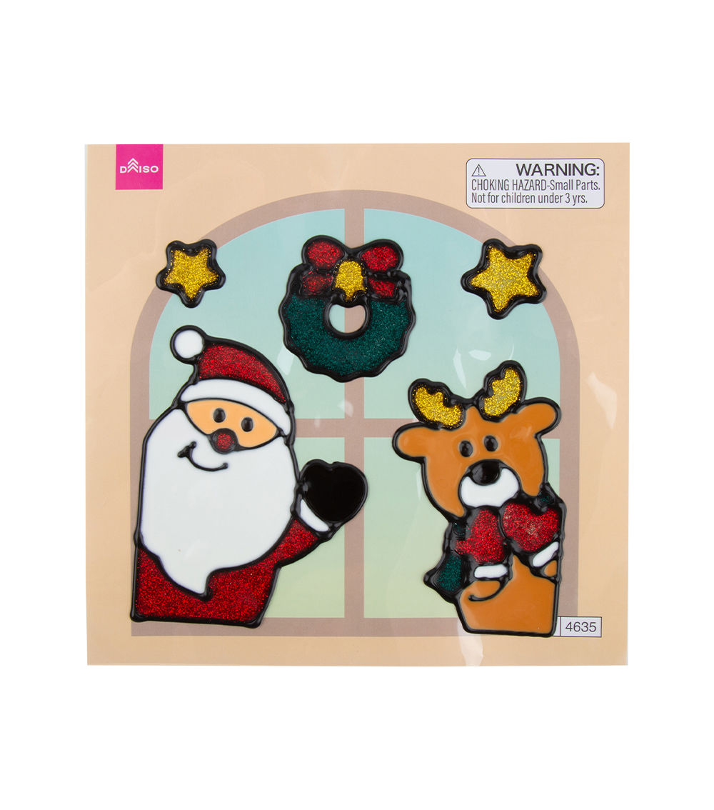 Christmas Character Window Sticker – Assorted (1 pc)