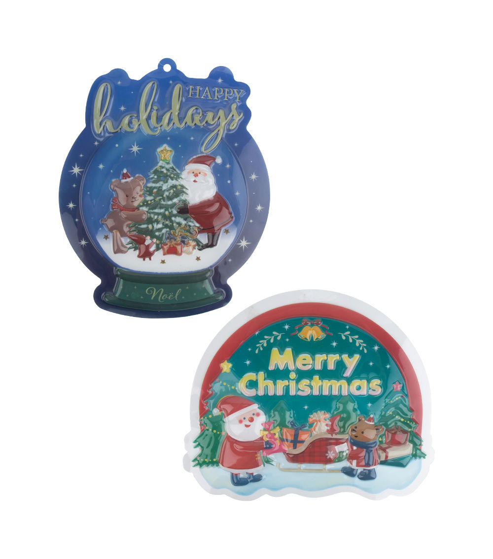 Christmas Clear Panel – Assorted (1 pc)