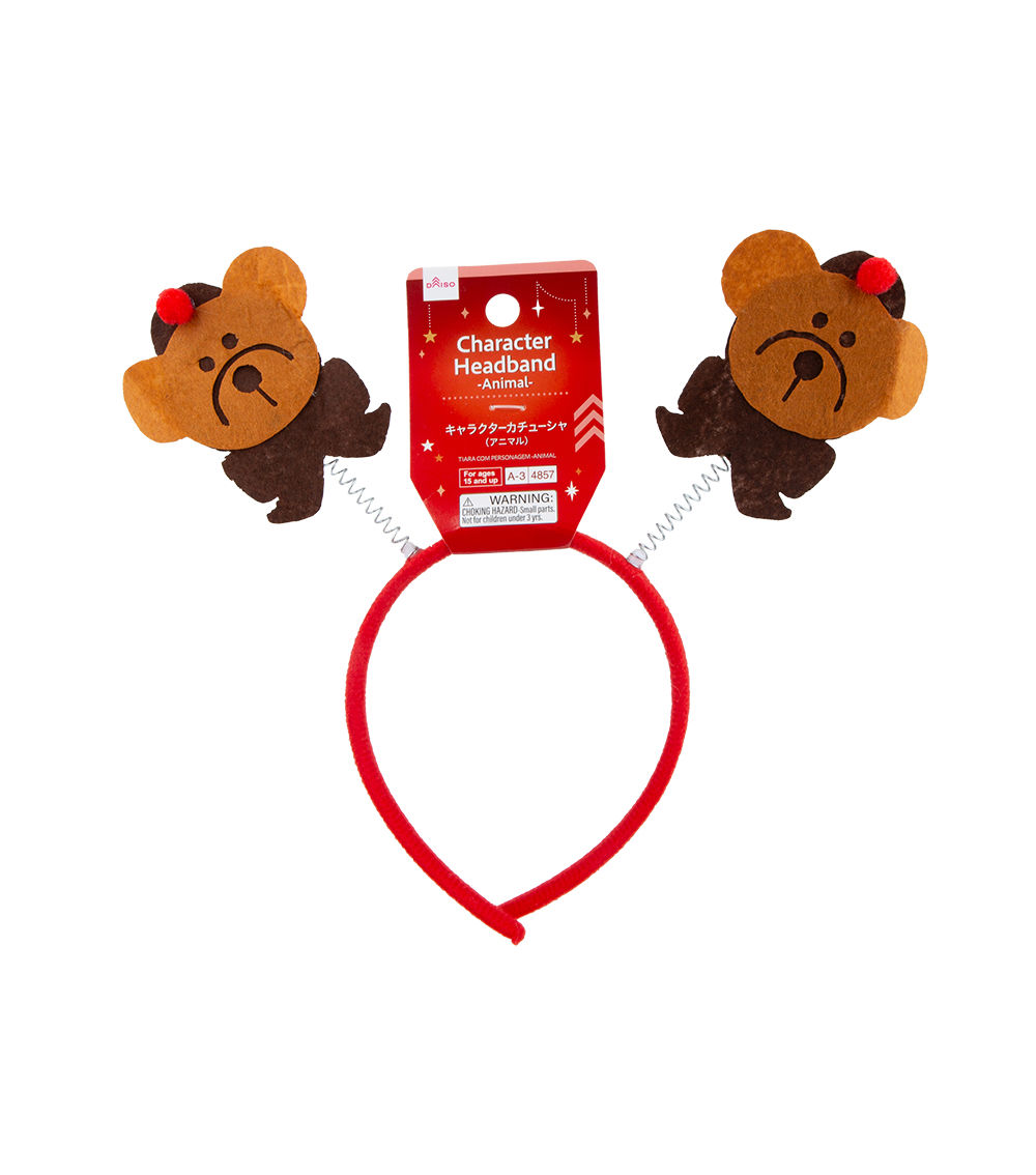 Christmas Animal Character Headband – Assorted (1 pc)