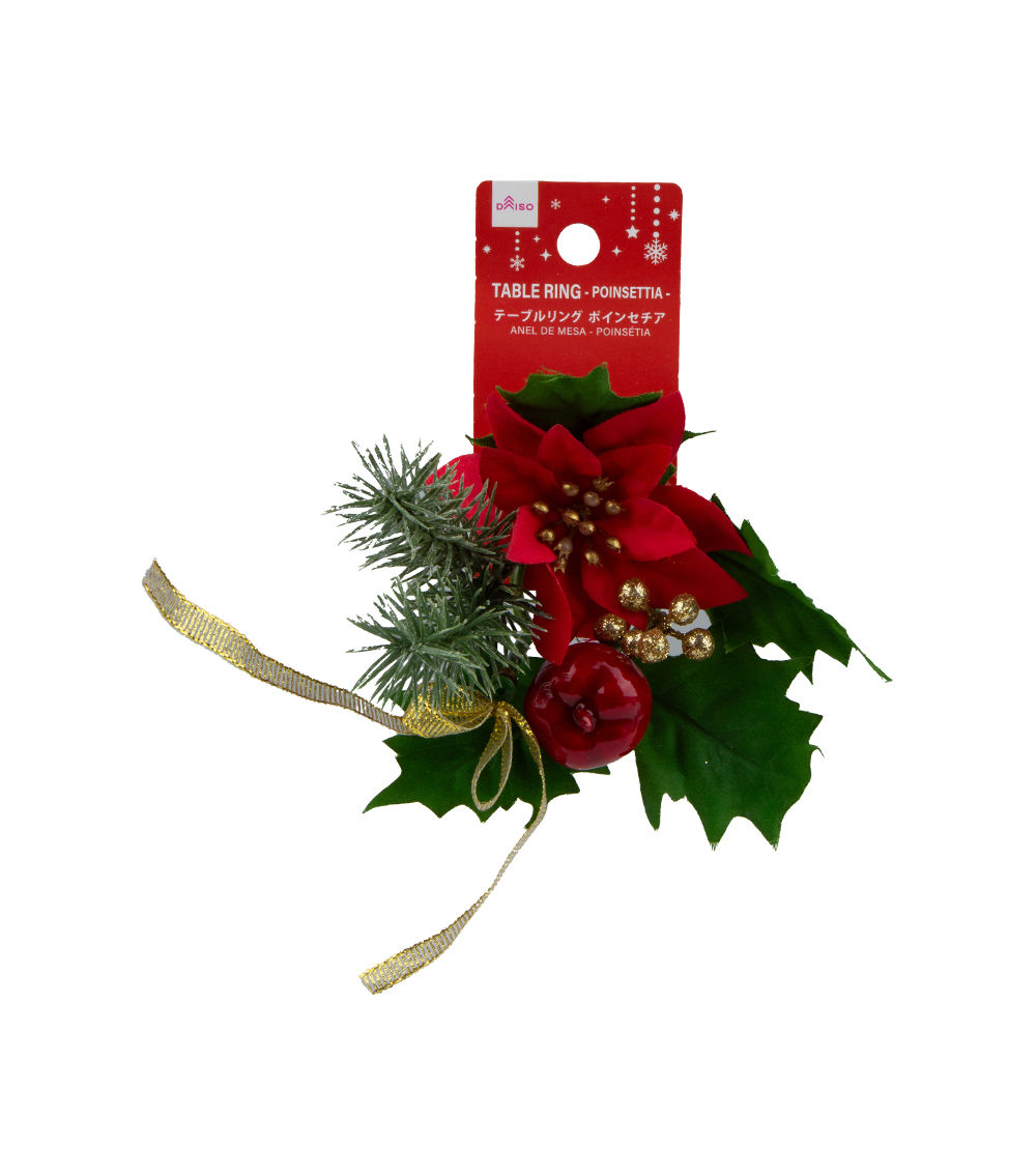Poinsettia Table Ring – Assorted (1 pc)