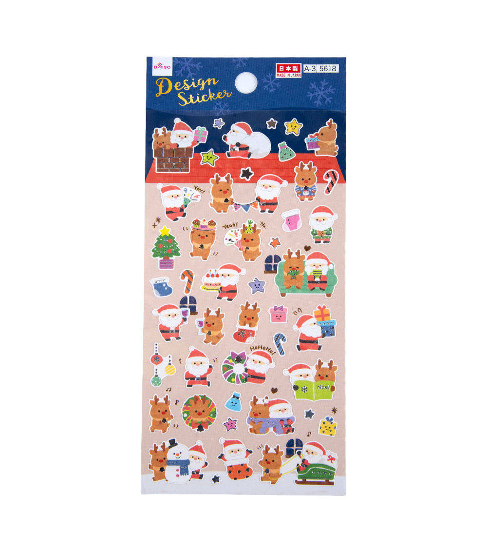 Christmas Santa & Reindeer Stickers