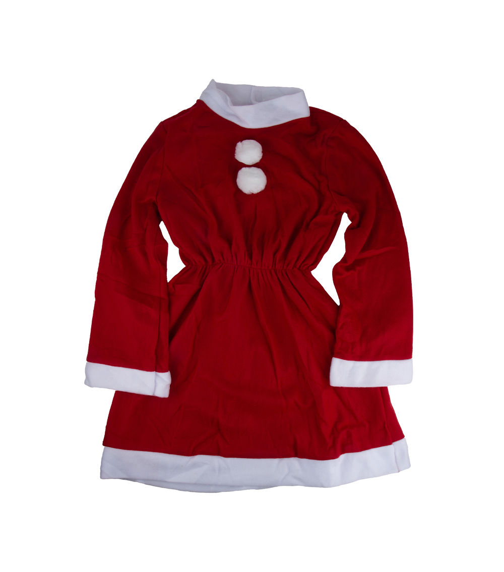 Santa Dress - Red & White