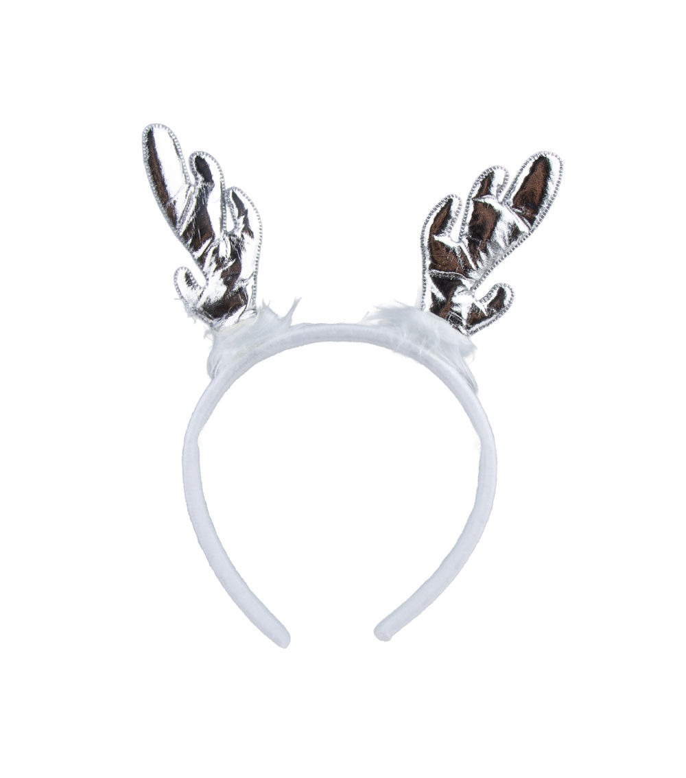 White Reindeer Headband – Assorted (1 pc)