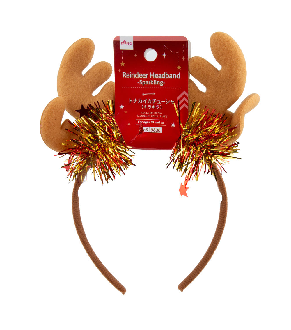 Sparkling Reindeer Headband – Assorted (1 pc)