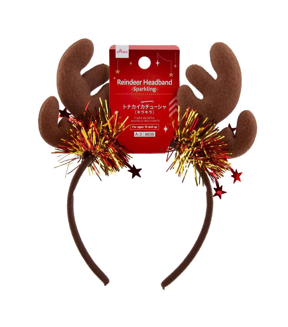Sparkling Reindeer Headband – Assorted (1 pc)