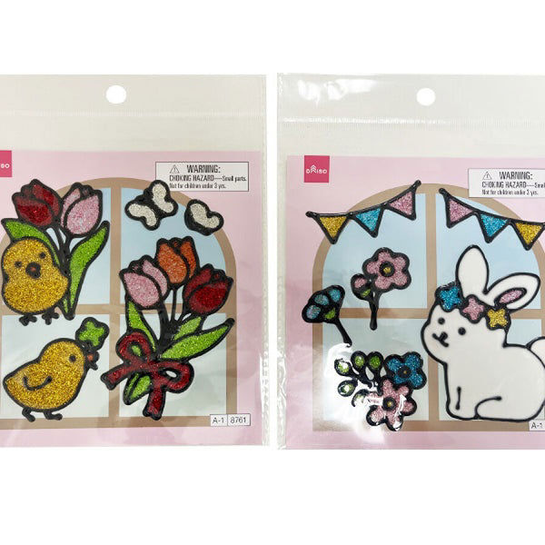 Window Sticker – Flower Design, Assorted (1 pc)