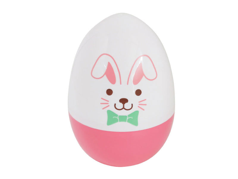 Easter Egg – Rabbit Design, White & Pink Decor Egg