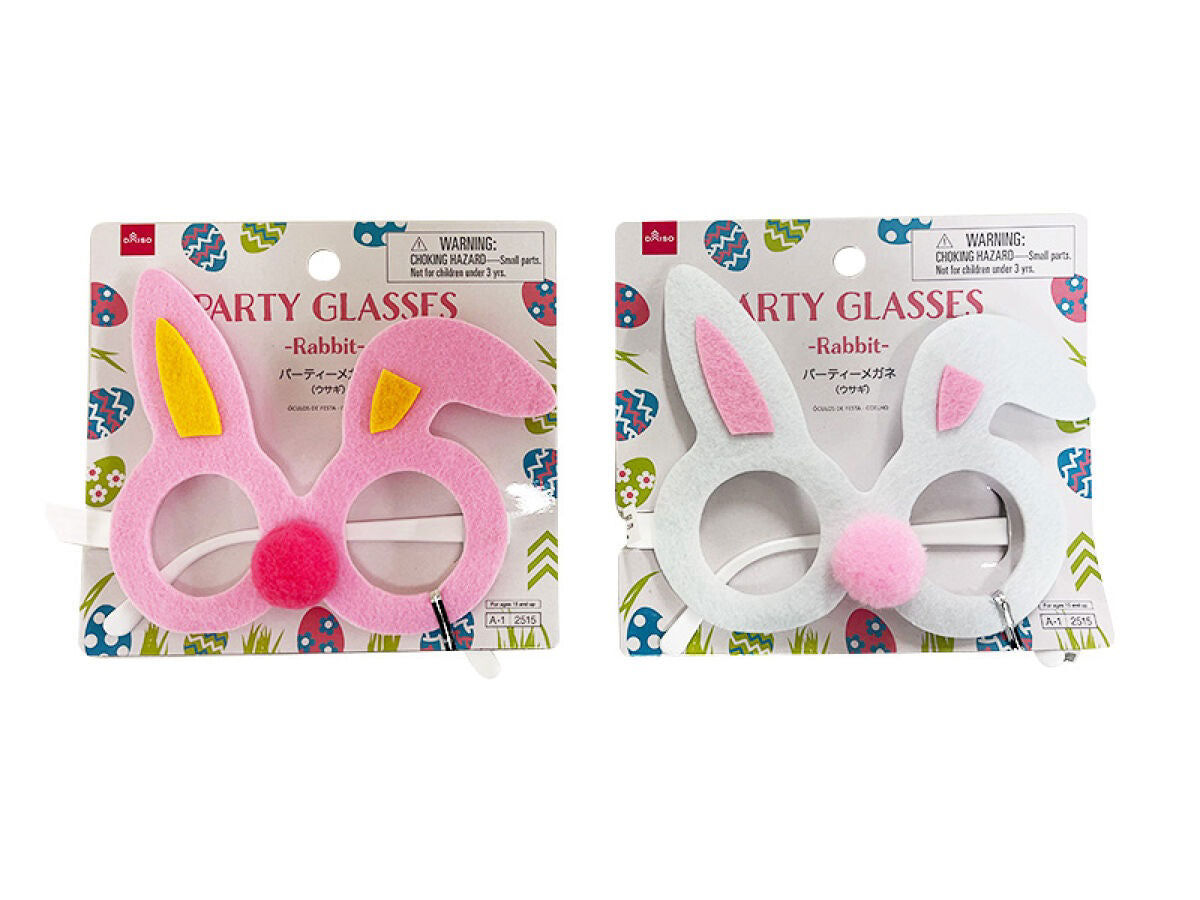 Party Glasses – Rabbit Design, Assorted (1 pc) Easter Wear