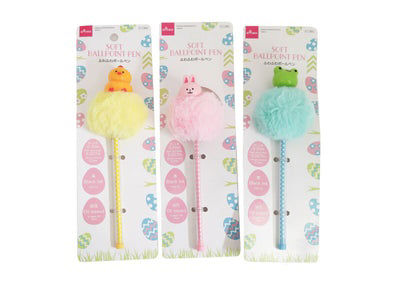 Soft Ballpoint Pen – Assorted Colors, (1 pc) Writing Pen