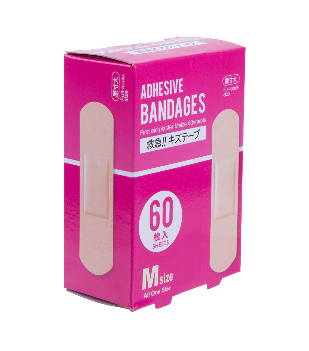 Medium Size First Aid Plaster, Beige (60 Sheets)