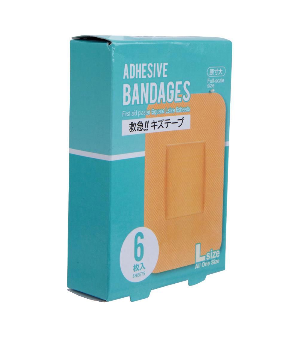 Large Square First Aid Plaster (6 Sheets)