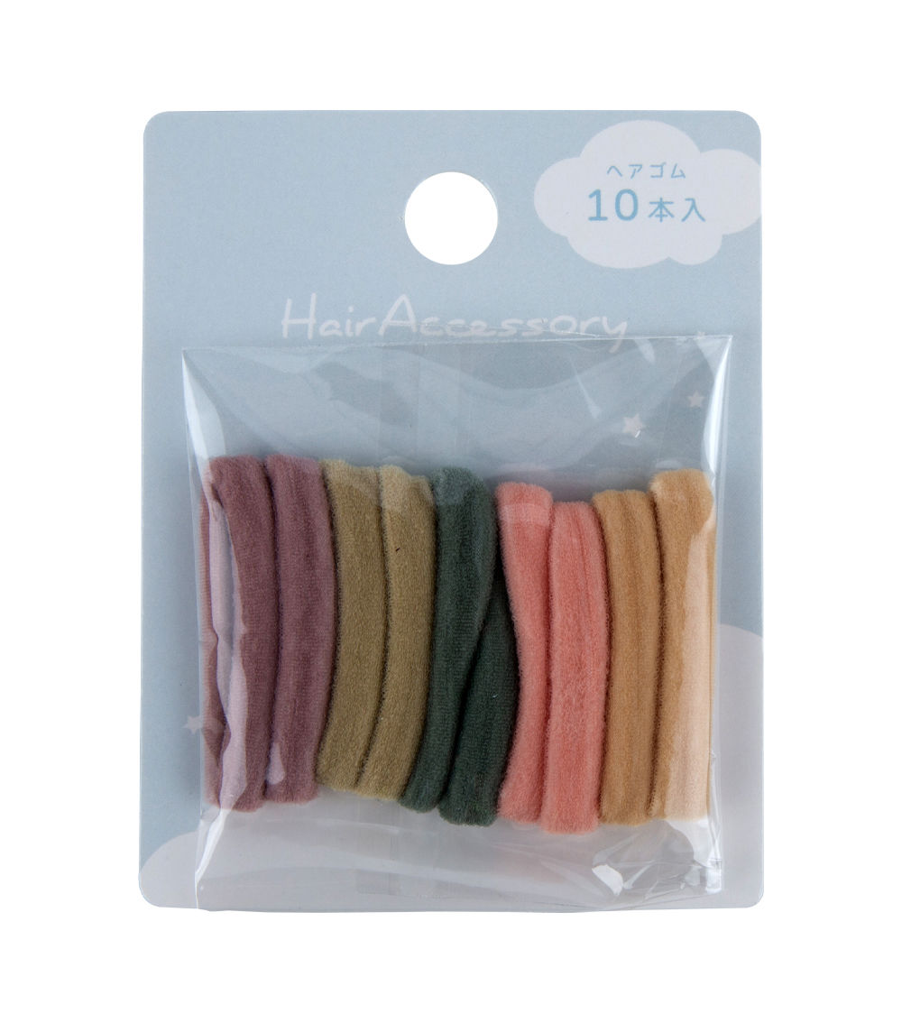 Mini Soft Hair Tie Set,  Multicolor