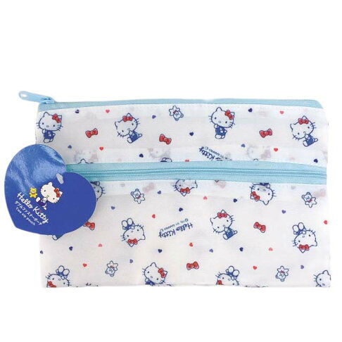 Hello Kitty Double-Zip Pouch – Blue