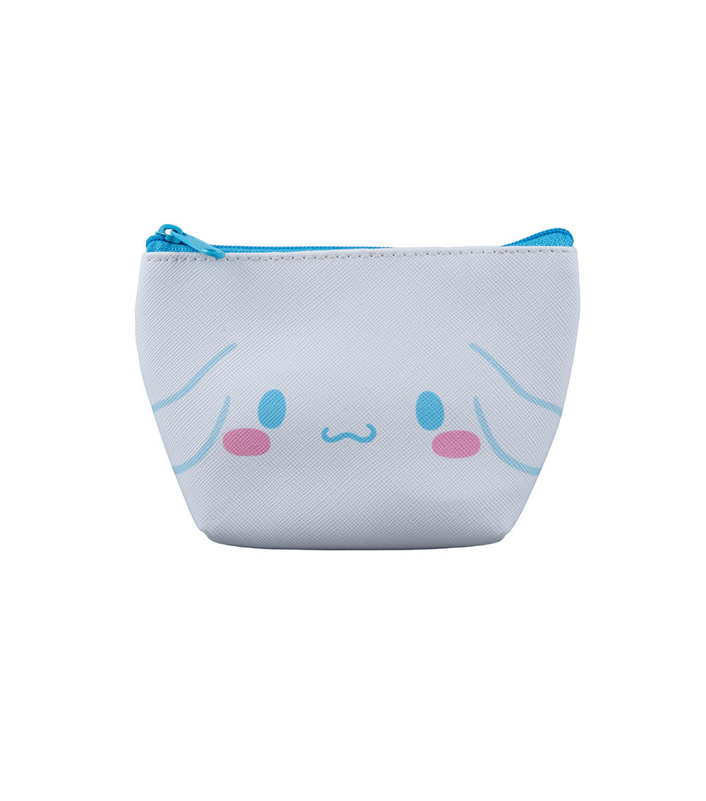 Cinnamoroll Face Boat Shape Mini Pouch, White & Blue