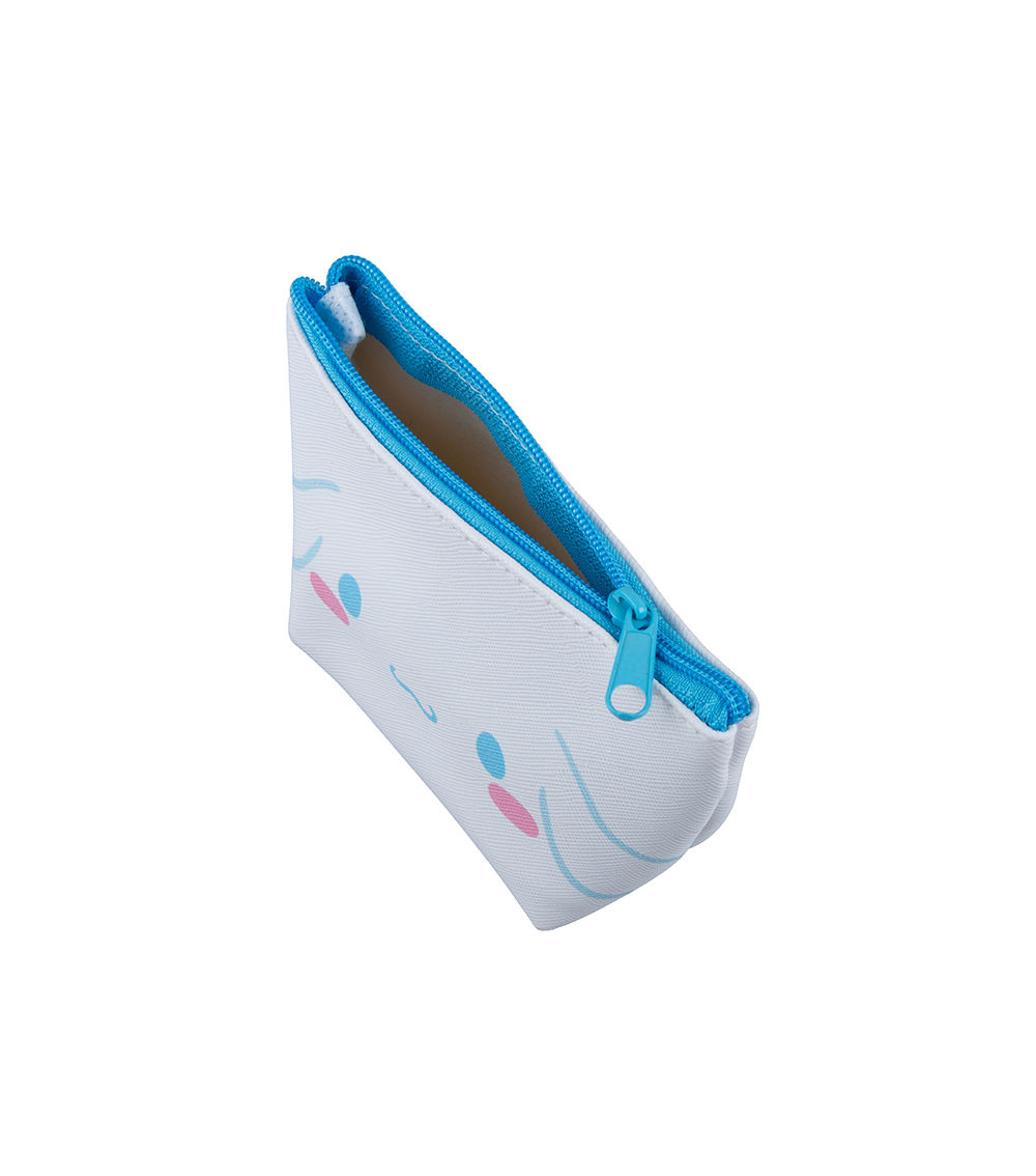 Cinnamoroll Face Boat Shape Mini Pouch, White & Blue