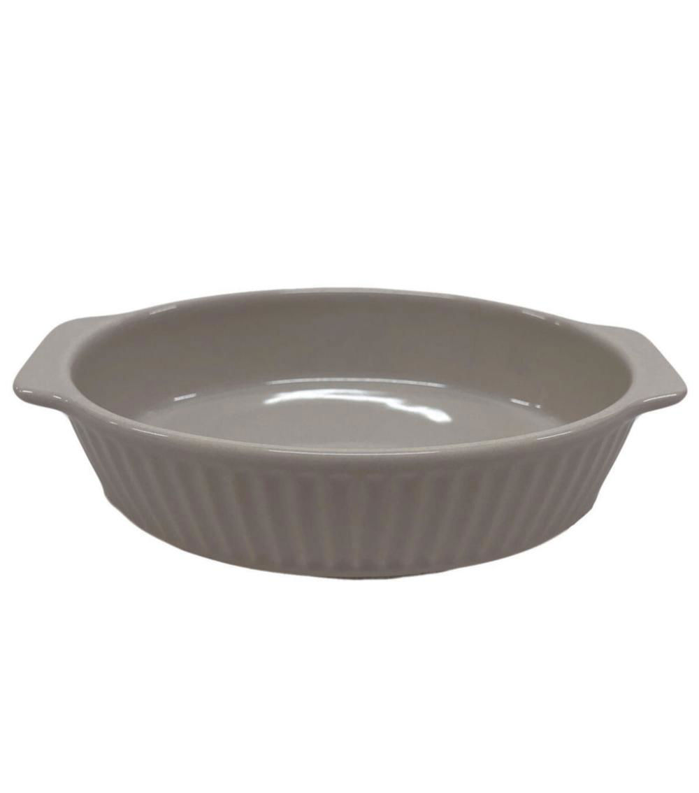 Stripe Emboss Oval Bakeware – Greige