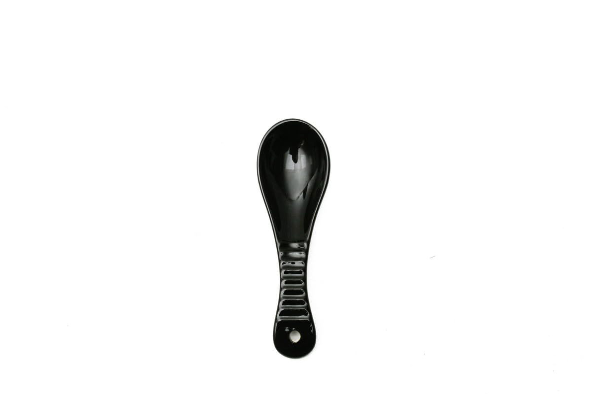 Ceramic Kitchen Spoon - Black