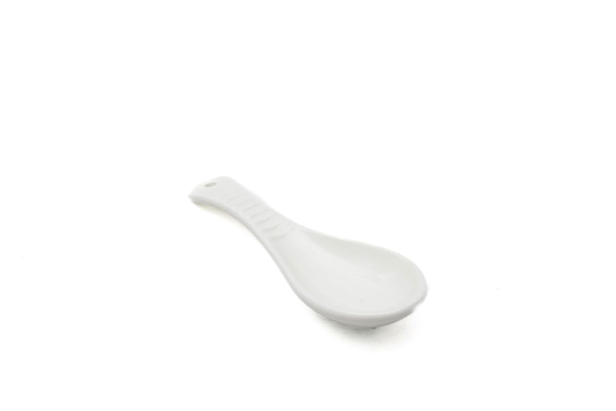 Ceramic Kitchen Spoon - White
