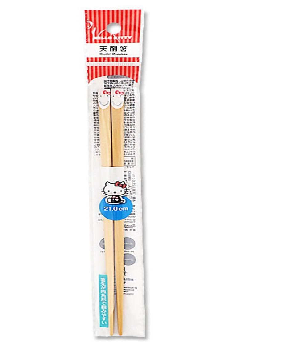 Hello Kitty Face Wooden Chopsticks, Multicolor