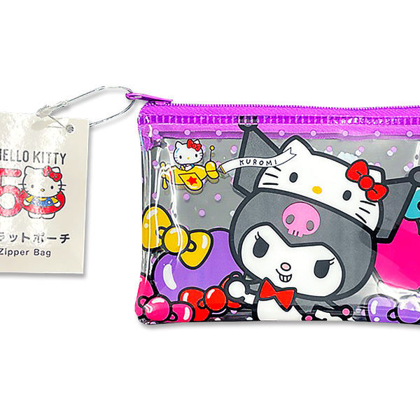 Kuromi 50th Anniversary Flat Pouch – Purple
