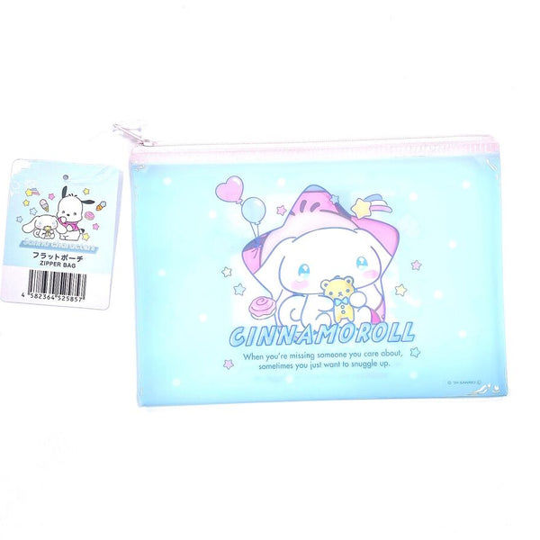 Sanrio Characters New Retro Flat Pouch, Blue