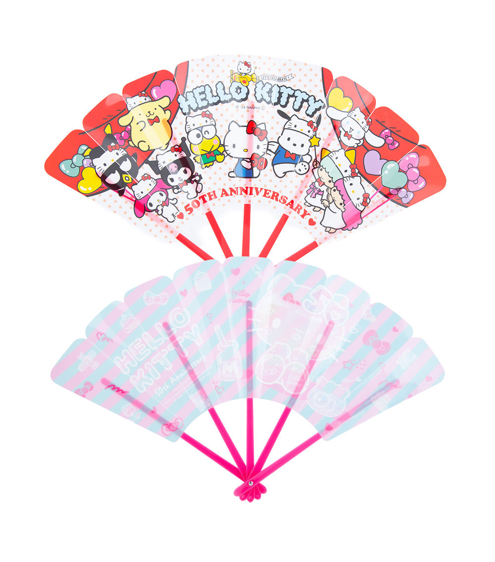 Hello Kitty Water Repellent Fan, Assorted
