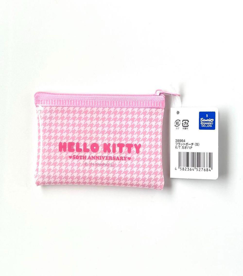 Small Kitty Kaohana Flat Pouch, Multicolor