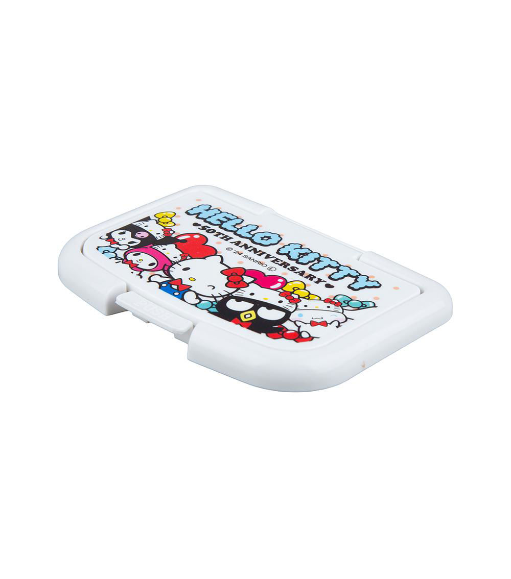 Hello Kitty One-Push Wet Sheet Lid, Multicolor