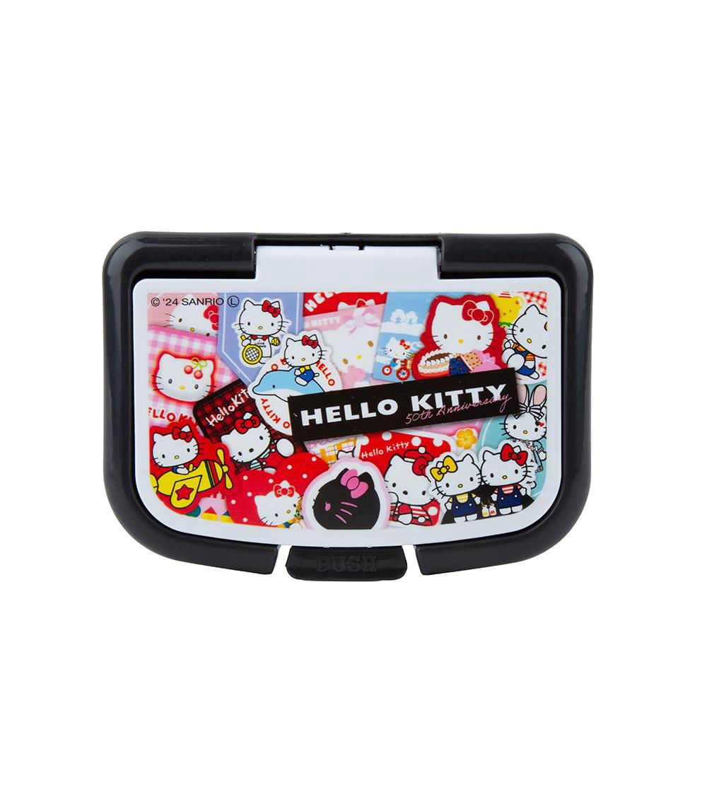 Hello Kitty Mirai One-Push Wet Sheet Lid, Multicolor