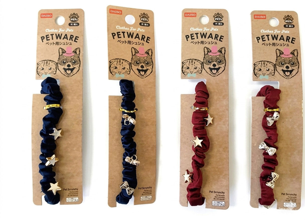 Pet Decorative Scrunchy with Star Charms, Assorted (1Pc)