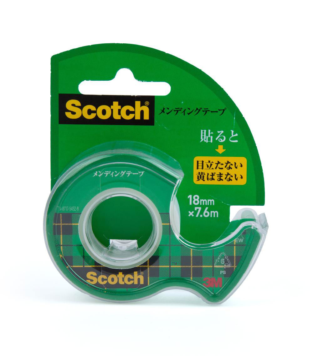 Scotch Mending Tape, Clear & Green