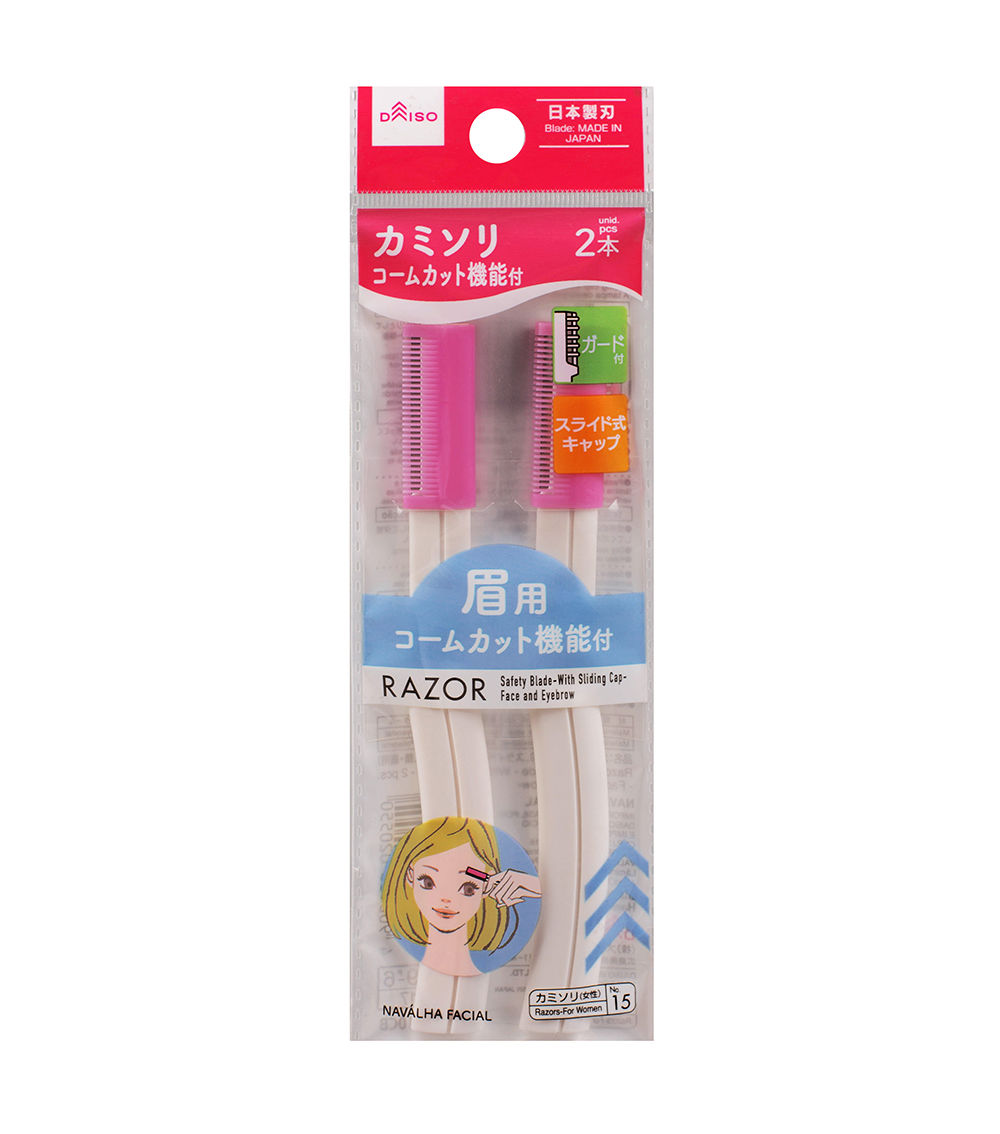 RAZOR -SAFETY BLADE - WITH SLIDING CAP - 2 PCS. - FACE AND E