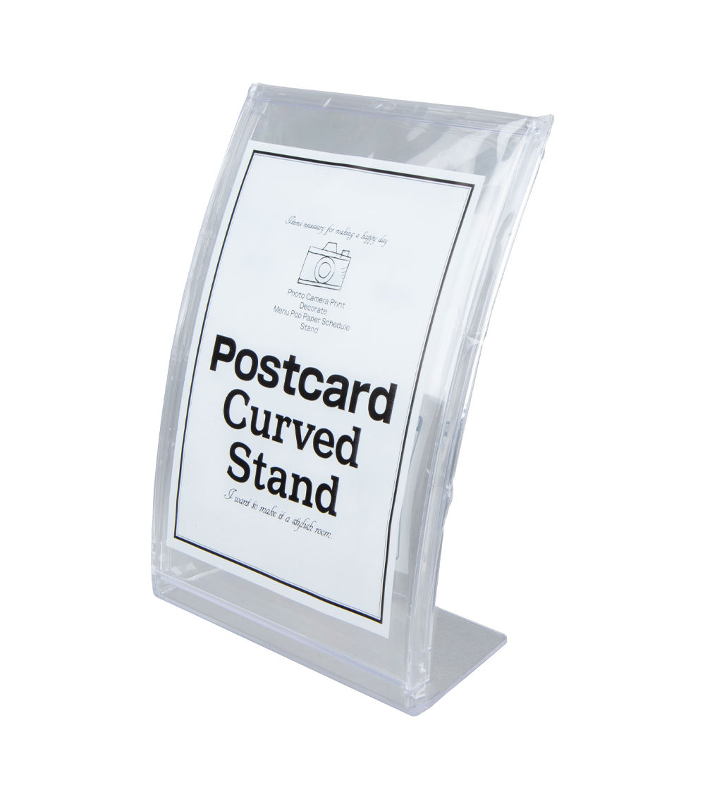 Postcard Curve Stand – Clear