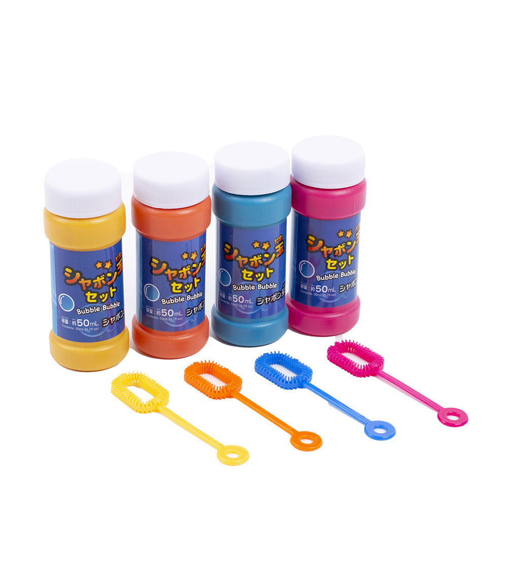 Set of 4 Colorful Bubble Blowers