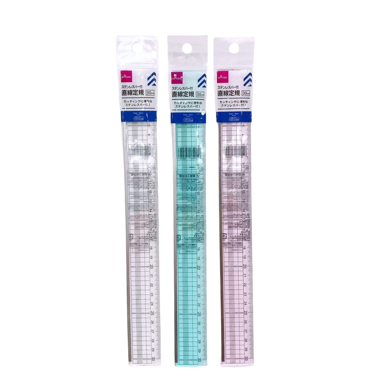 Transparent Ruler, Assorted (1 pc) - 30cm