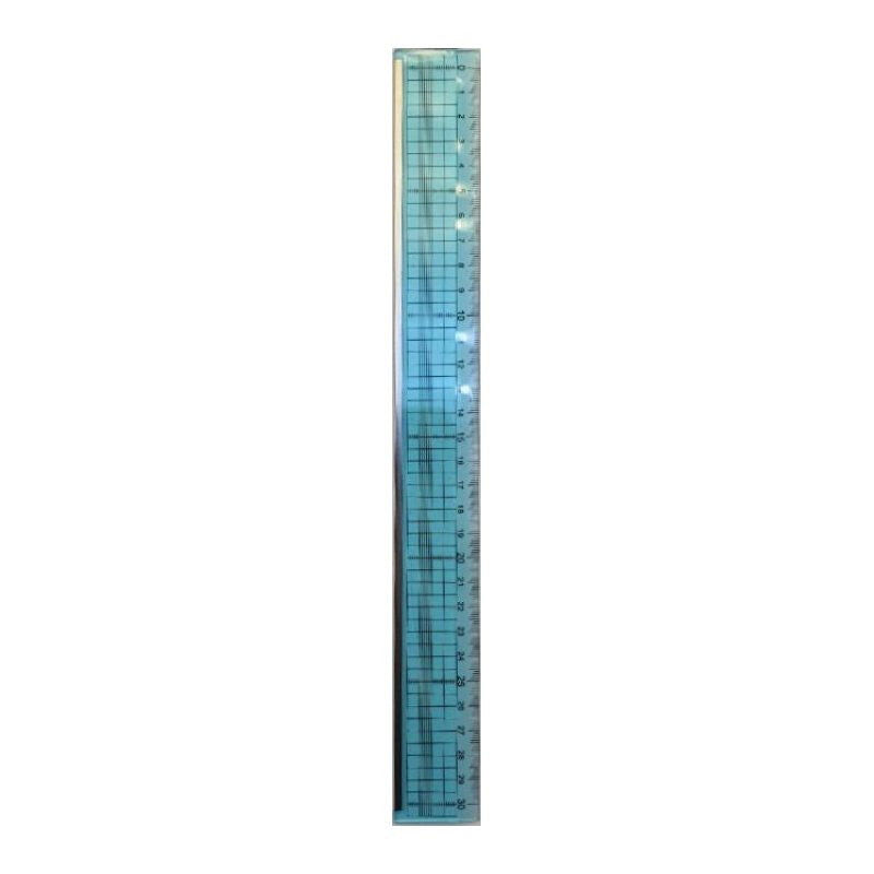Transparent Ruler, Assorted (1 pc) - 30cm