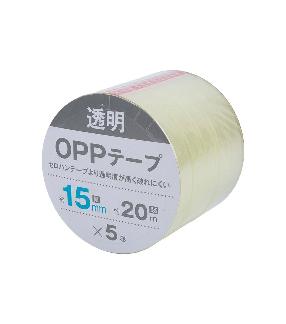 OPP Tape, Clear (5 pcs) - 1.5 mmx2000cm