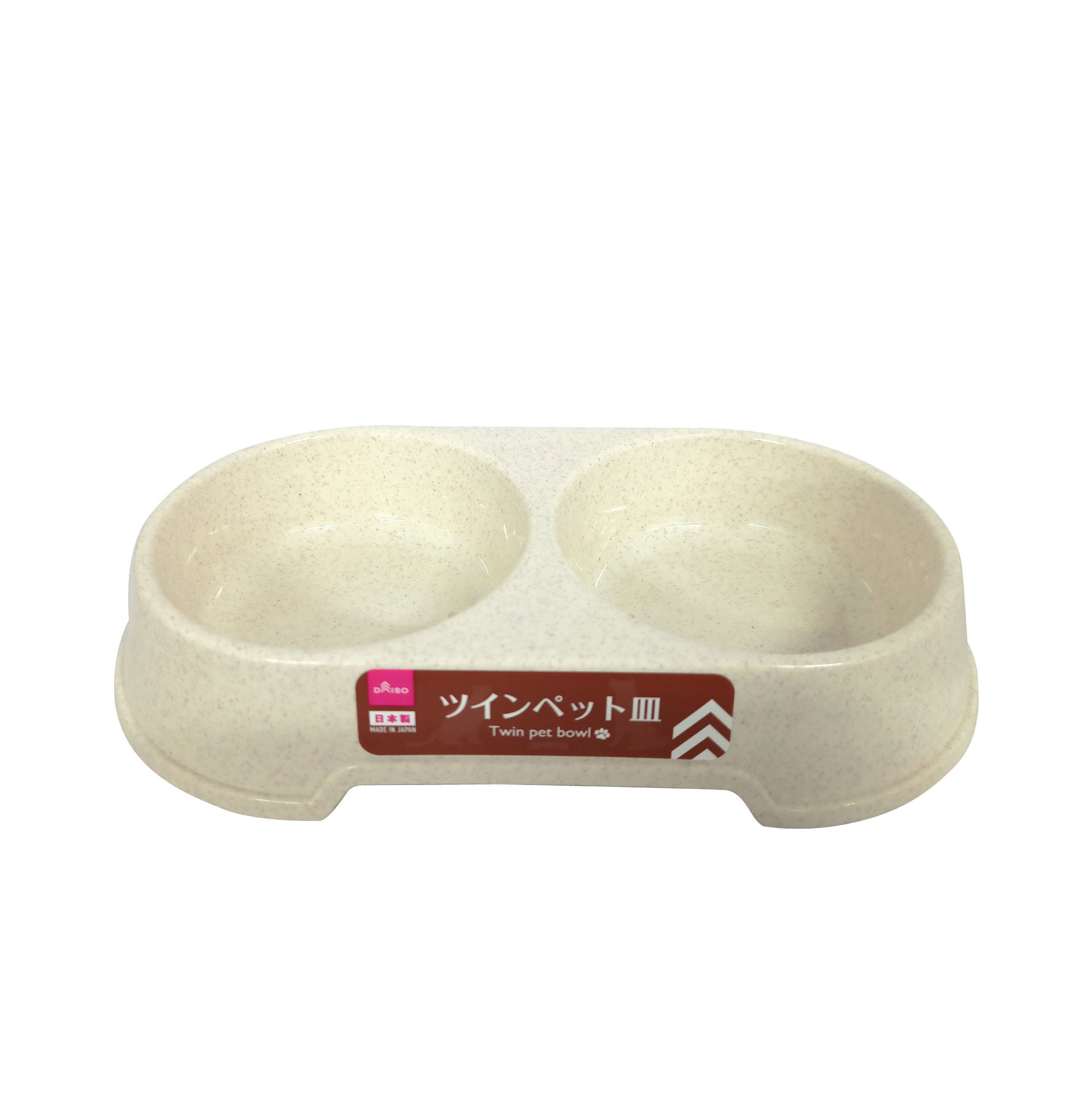 Double Pet Feeding Bowl for Dogs and Cats, Assorted (1Pc)