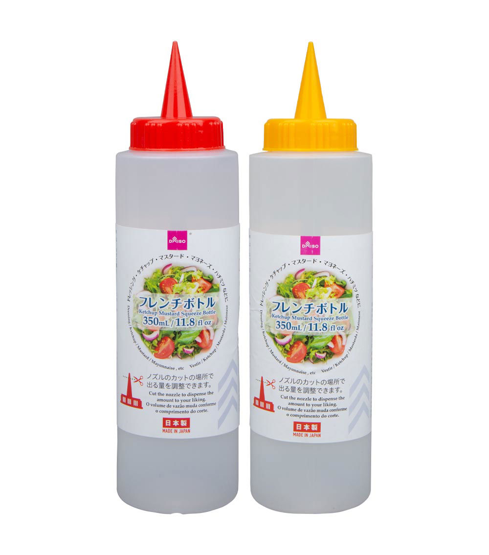 Ketchup & Mustard Squeeze Bottles, Assorted (1pc)