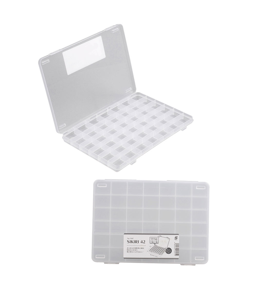 SIKIRI 42-Partition Storage Case – Clear